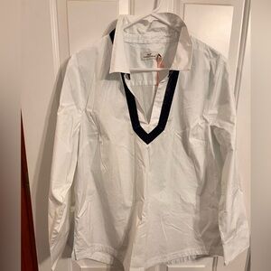 NWT Vineyard Vines velvet trim popover